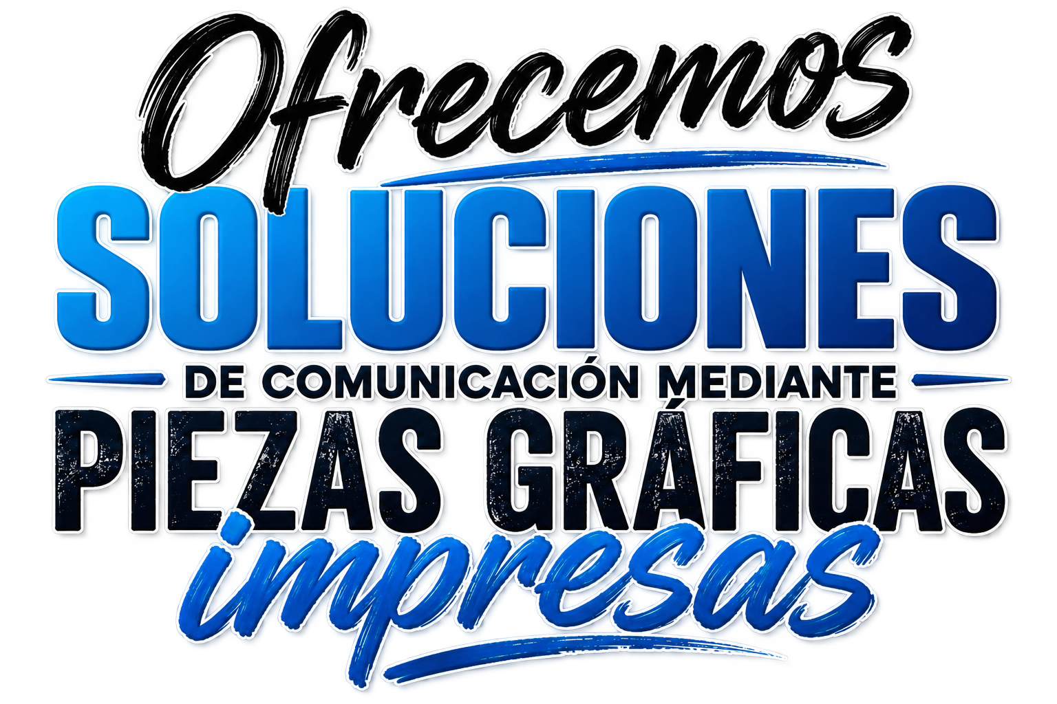 Ofrecemos soluciones de comunicación mediante piezas gráficas impresas